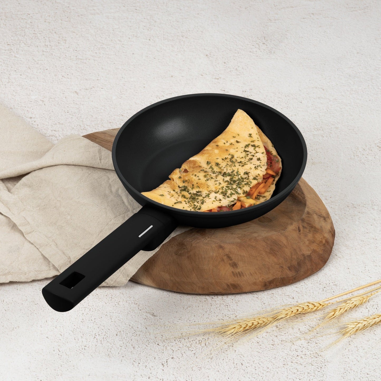 Berlinger Haus 20cm Titan Pro Non-Stick Coating Frypan – Matte Black