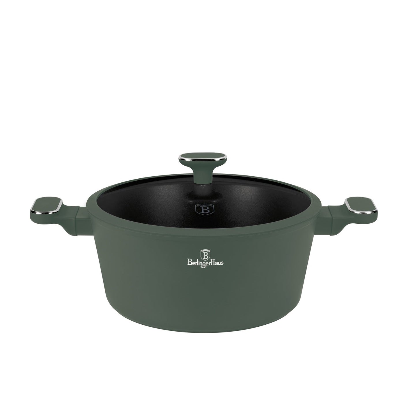 Berlinger Haus 28cm Titan Pro Non-Stick Coating Casserole - Matt Green