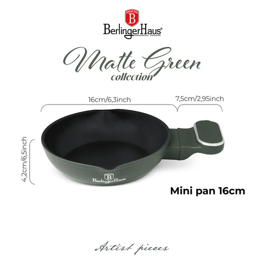 Berlinger Haus 16cm Titan Pro Non-Stick Coating Egg Pan - Matt Green