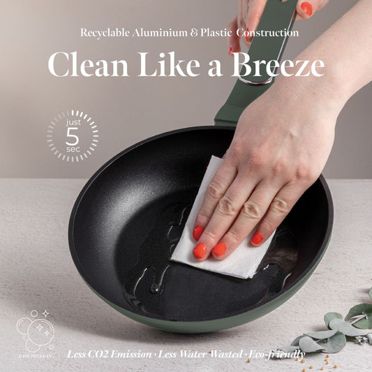 Berlinger Haus 10-Piece Non-Stick Titan Pro Coating Cookware Set - Matt Green