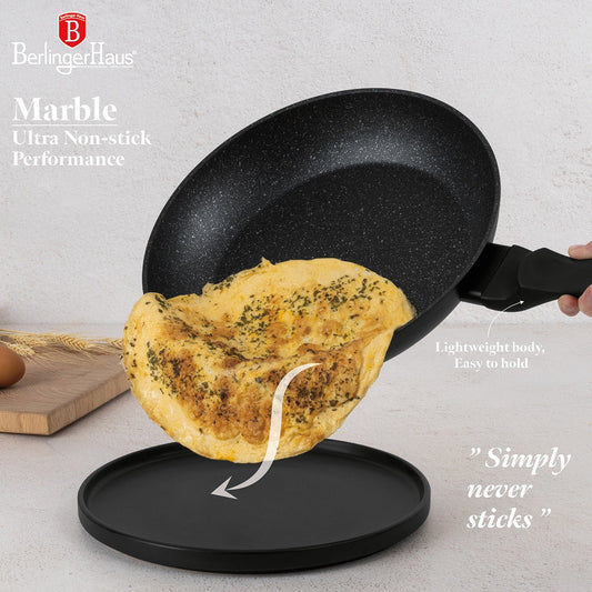 Berlinger Haus 15-Piece Ultra Non-Stick Coating Cookware Set - Black Rose