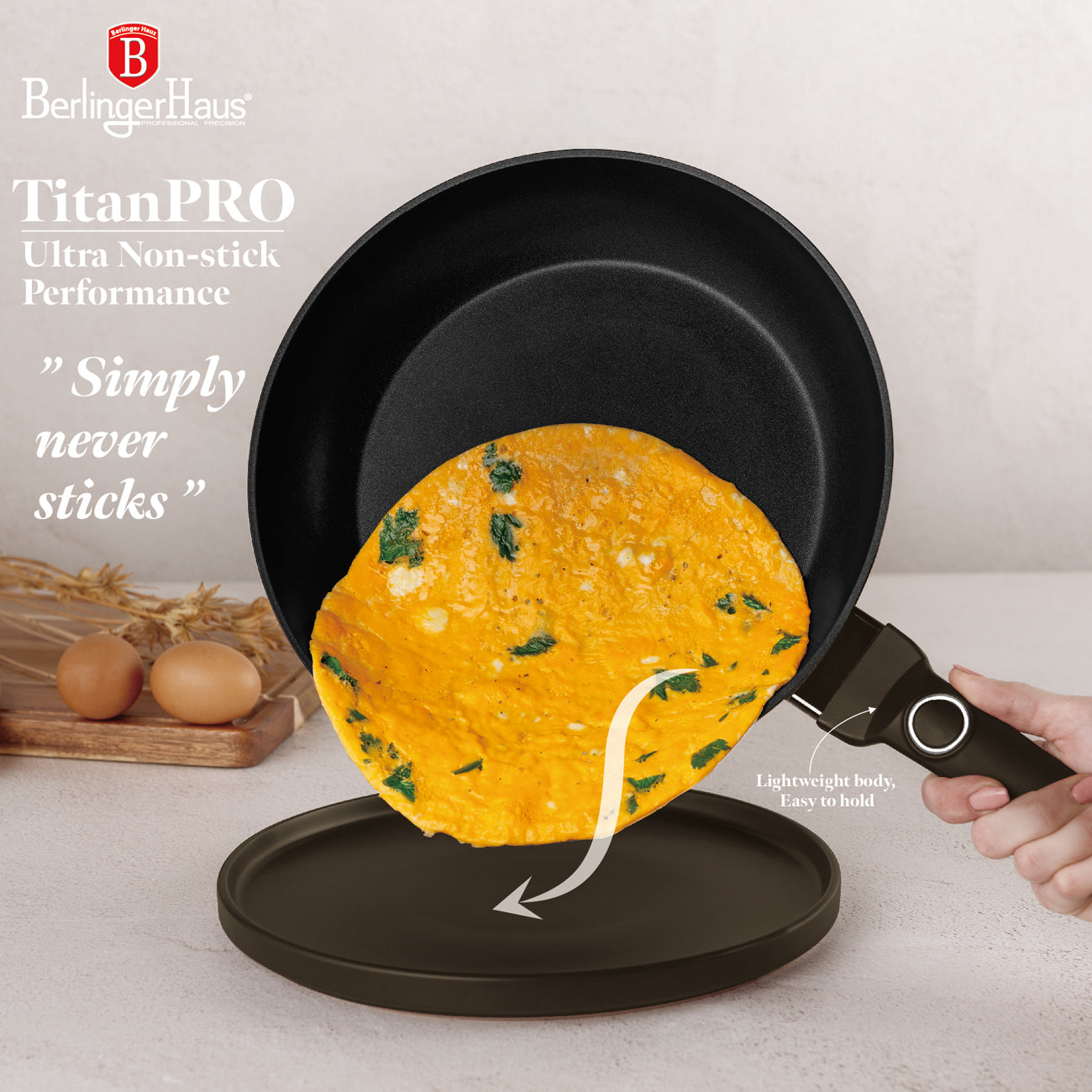 Berlinger Haus 15-Piece Titan Pro Non-Stick Coating Cookware Set - Primal Gloss