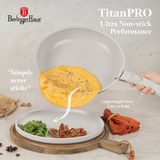 Berlinger Haus 13-Piece Titan Pro Non Stick Coating Oven Safe Cookware Set - Sahara