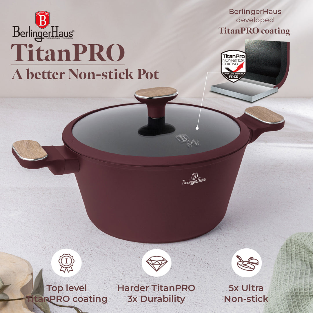 Berlinger Haus 15-Piece Titan Pro Non-Stick Cookware Set - Leonardo Nordic