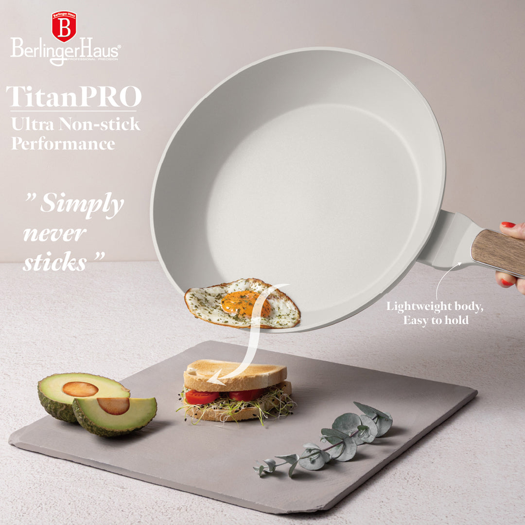 Berlinger Haus 15-Piece Titan Pro Non-Stick Coating Cookware Set - Sahara Nordic