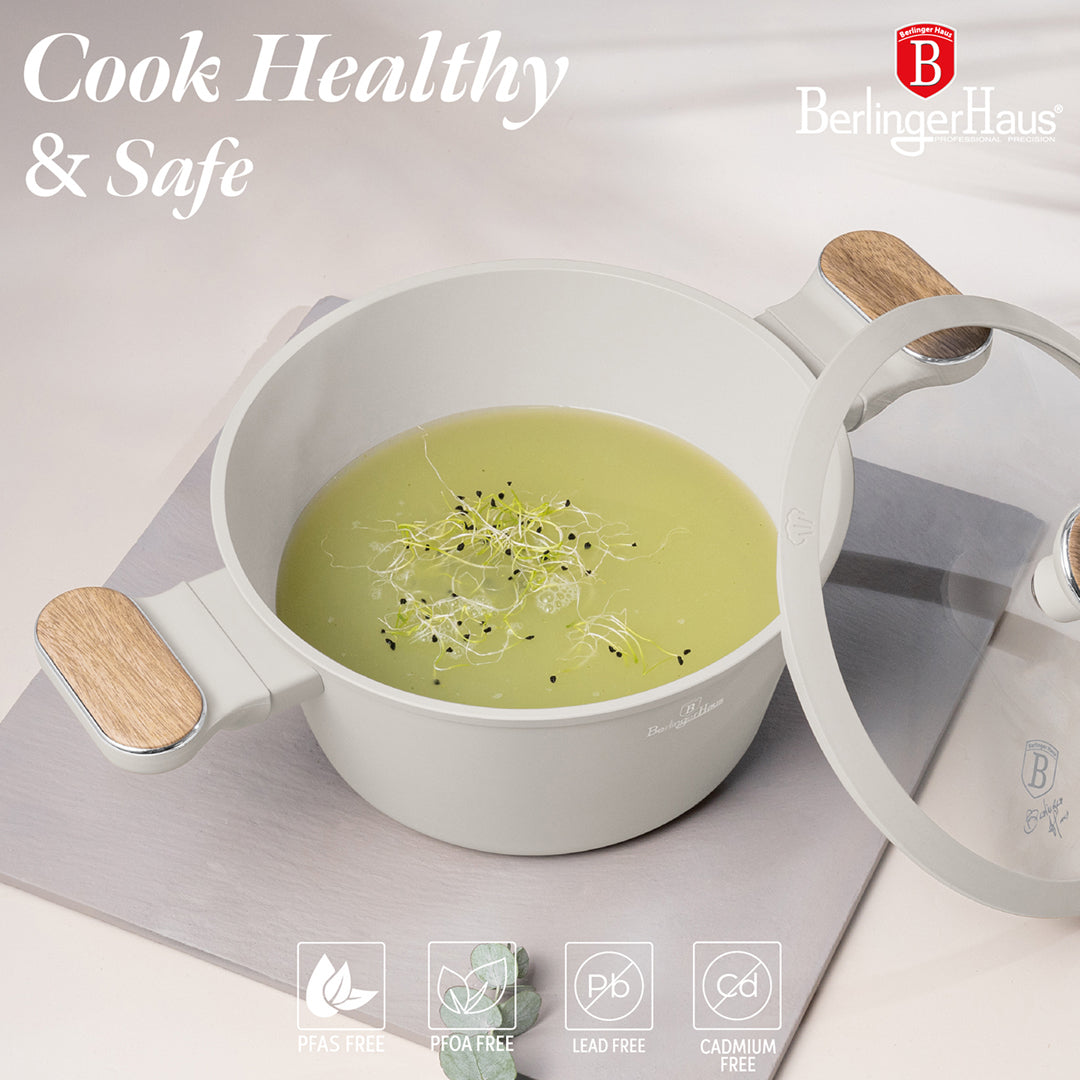 Berlinger Haus 15-Piece Titan Pro Non-Stick Coating Cookware Set - Sahara Nordic
