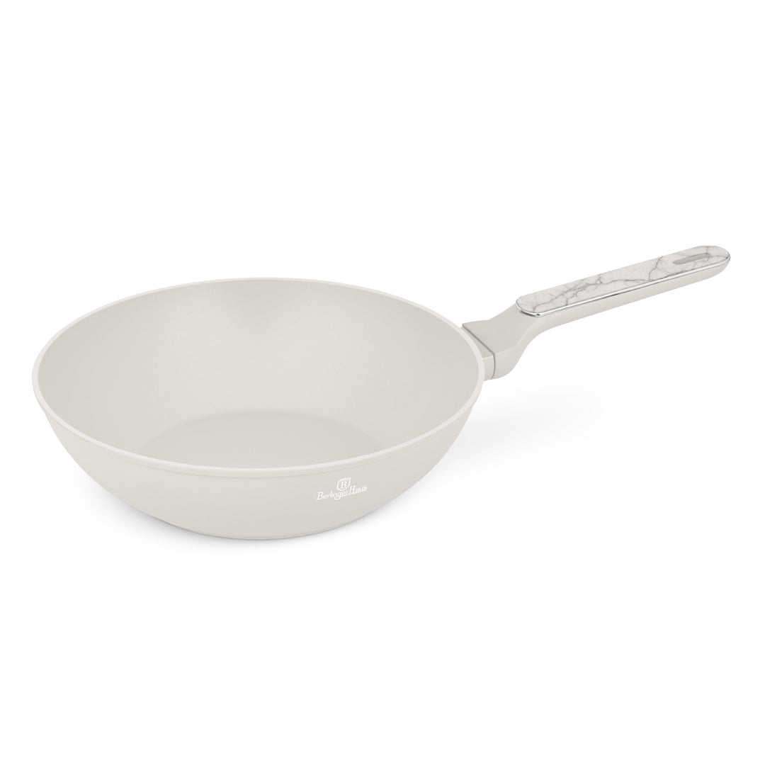 Berlinger Haus 28cm Titan Pro Non-Stick Coating Wok - Sahara Marble