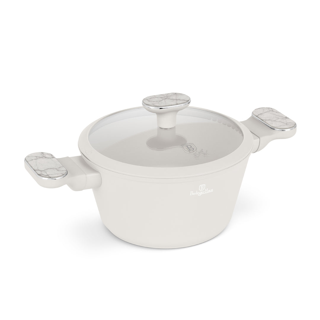 Berlinger Haus 20cm Titan Pro Non-Stick Coating Casserole - Sahara Marble