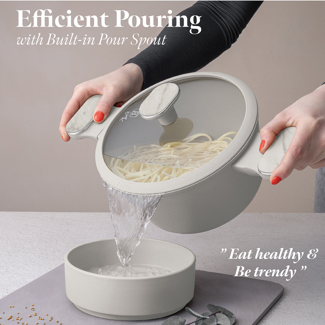 Berlinger Haus 20cm Titan Pro Non-Stick Coating Casserole - Sahara Marble