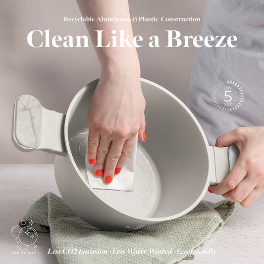 Berlinger Haus 20cm Titan Pro Non-Stick Coating Casserole - Sahara Marble