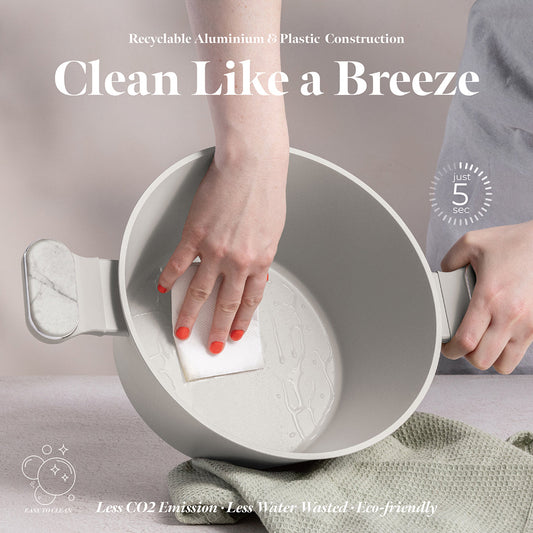 Berlinger Haus 15-Piece Titan Pro Non-Stick Coating Cookware Set - Sahara Marble