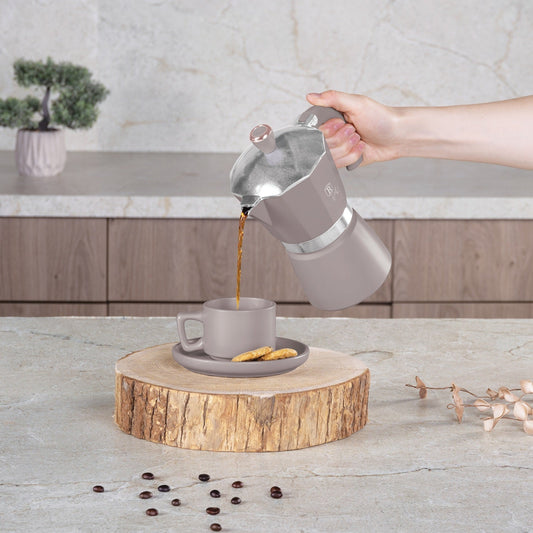Berlinger Haus Espresso Coffee Maker – 6 Cups - Taupe
