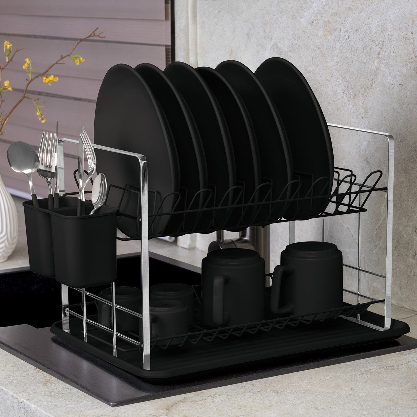 Berlinger Haus Dish Rack – Matt Black