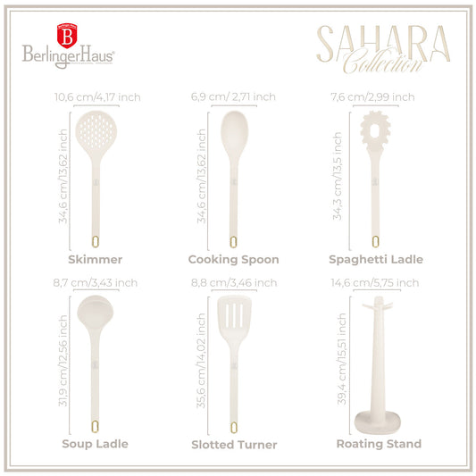 Berlinger Haus 6-Piece Non-Stick Kitchen Utensils Set - Sahara