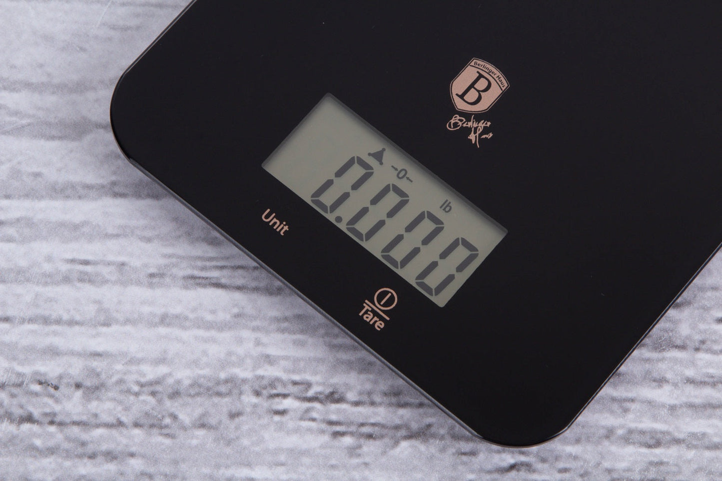 Berlinger Haus 5kg Digital Glass Kitchen Scale – Black Rose