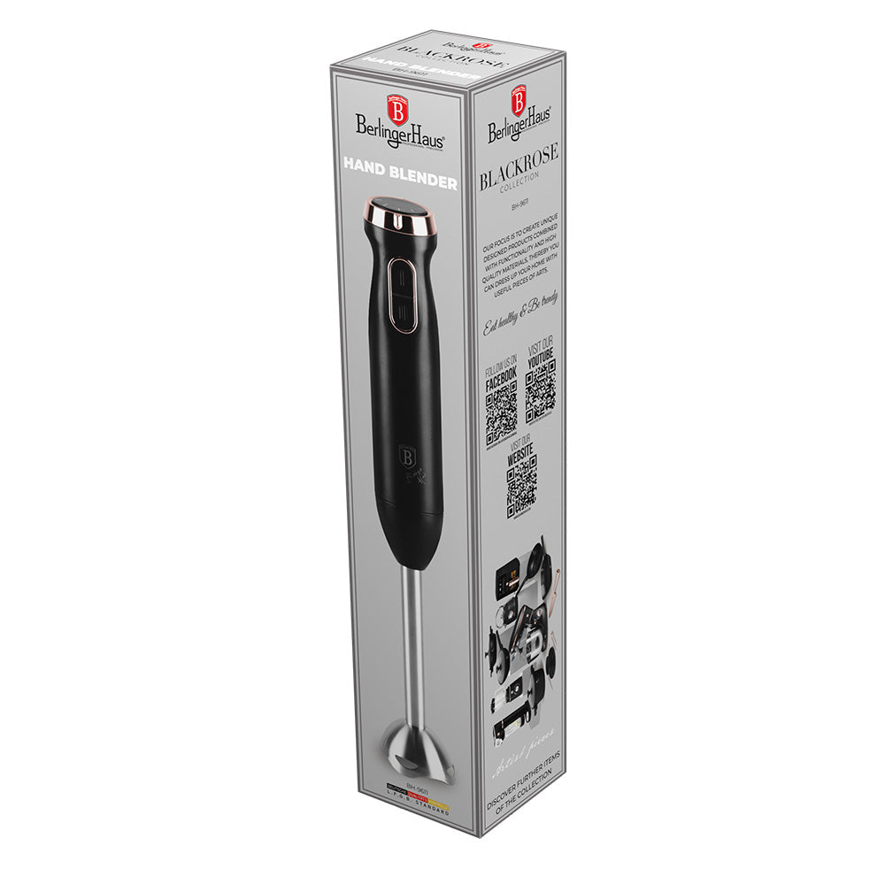Berlinger Haus 800w Hand Blender – Black Rose