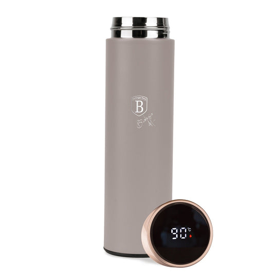 Berlinger Haus 500ml Vacuum Flask with LED Temperature Display - Taupe