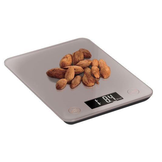 Berlinger Haus 5kg Digital Glass Kitchen Scale - Taupe