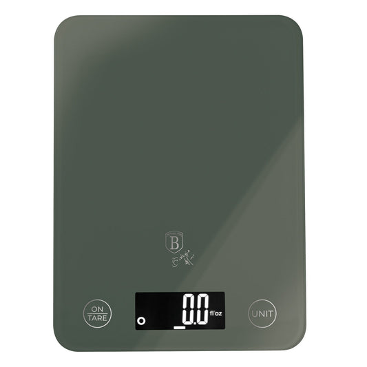 Berlinger Haus 5kg Digital Glass Kitchen Scale - Matt Green