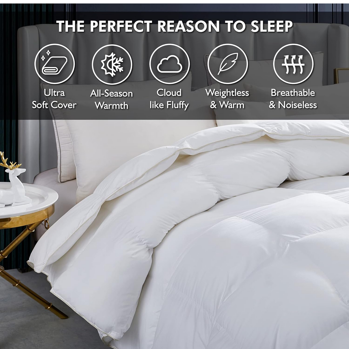 Jack Brown Luxurious Goose Down Duvet - Double