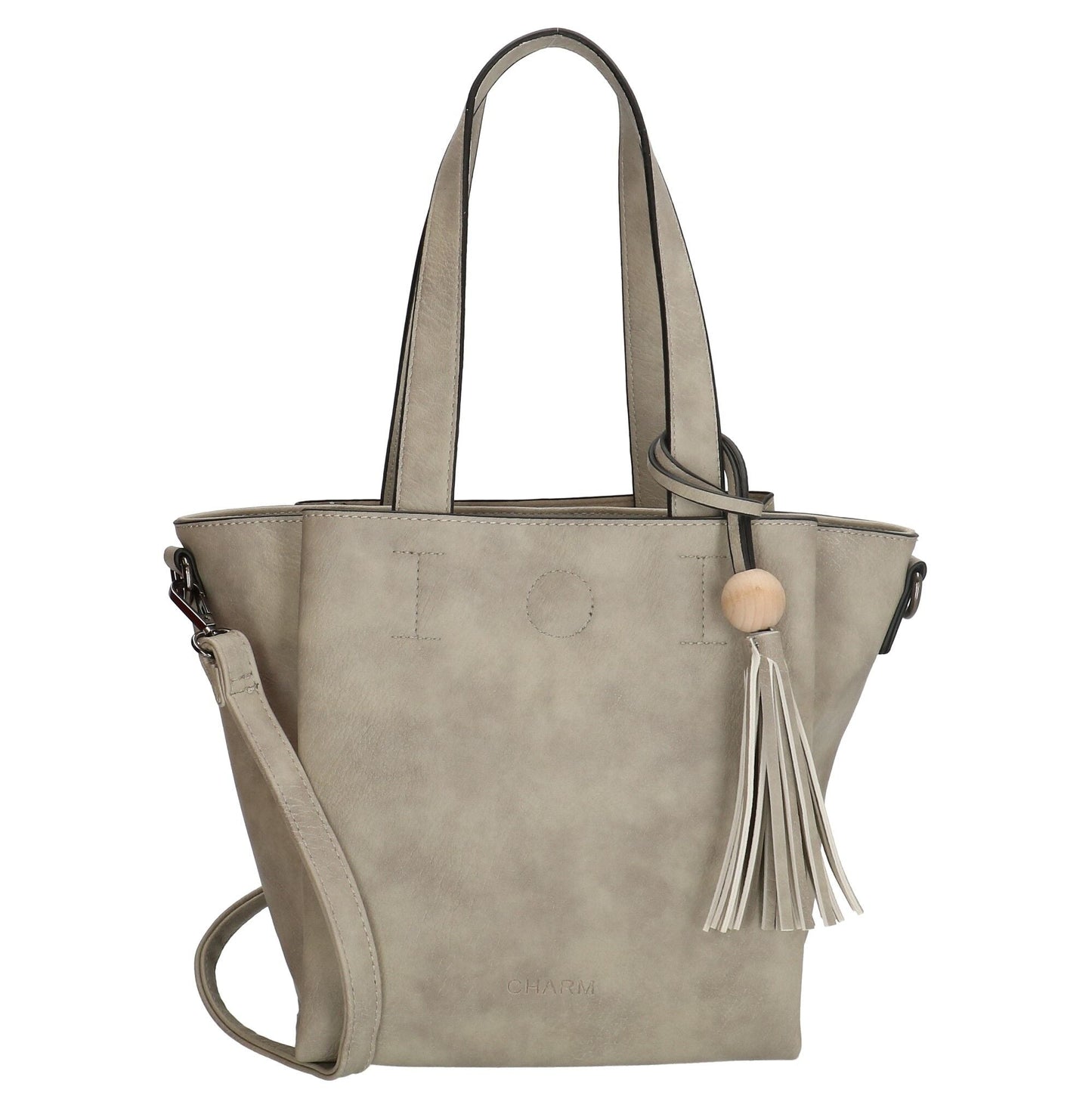 Charm London Covent Garden Ladies Shoulder Bag - Light Grey 16780