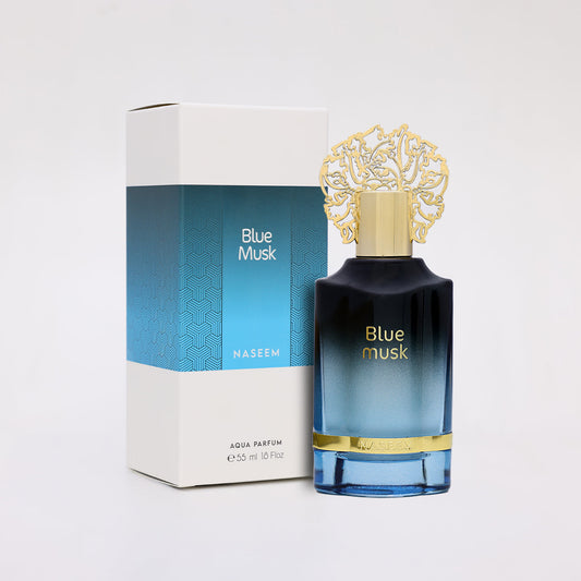 Naseem - Blue Musk Aqua Perfume 55ml For Men - Alcohol Free
