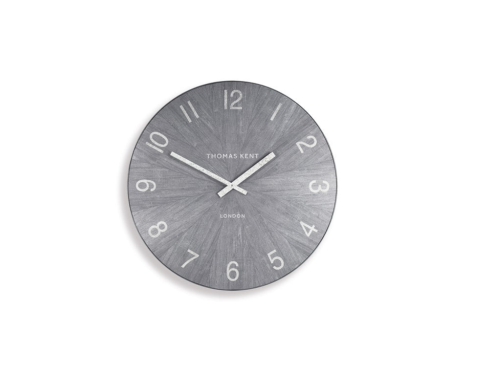 Thomas Kent 17.5cm Wharf Limestone Open Face Round Wall Clock - Grey