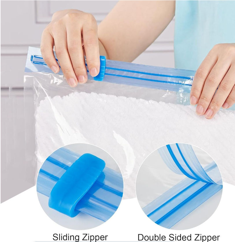 Jane Becker Premium 8-Piece Vacuum Storage Bag For Clothes Bedding Airtight