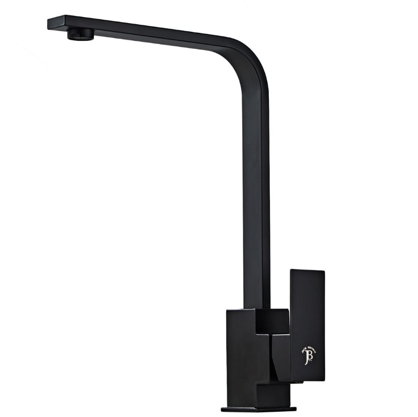 Jack Brown Kitchen Mixer Tap with Hose - Matt Black