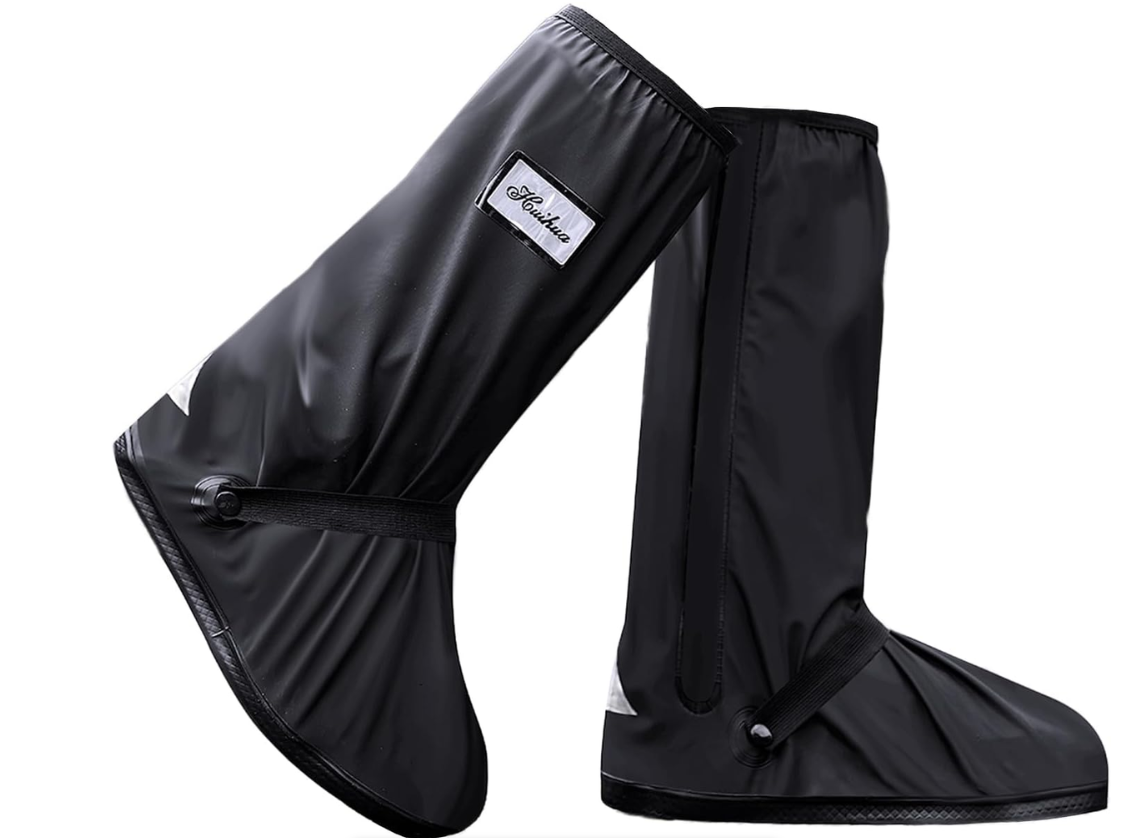 Jack Brown - Non-Slip Camping Outdoor Waterproof High Top Rain Boot Cover (Small)