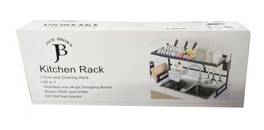 Jack Brown 85 cm Kitchen Over The Sink Dish Drying Rack
