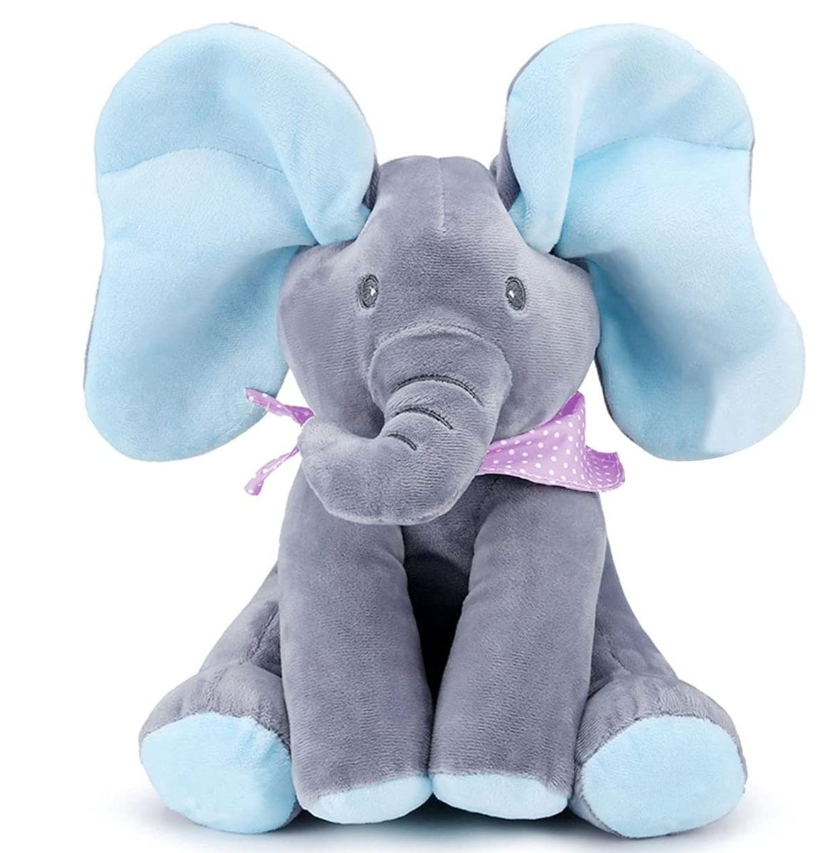 Jack Brown Plush Singing Elephant