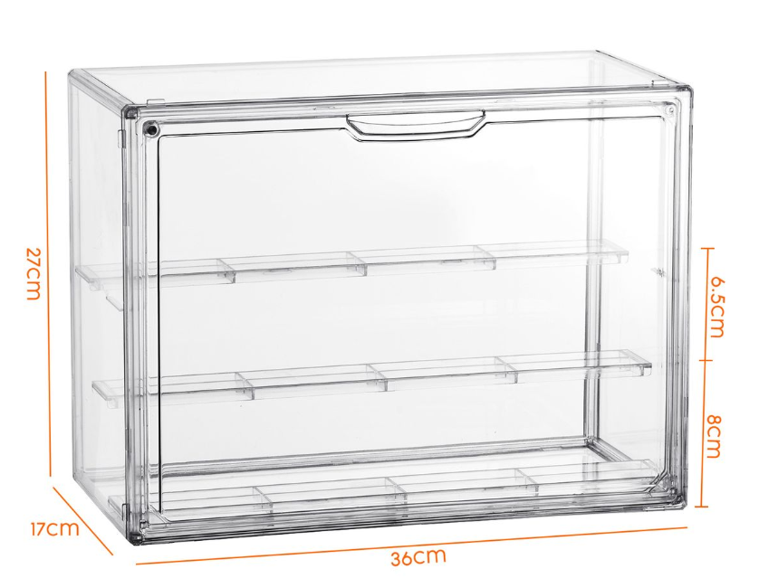 Jack Brown 3Tier Acrylic Stackable Clear Display Case Gift Stand Set 2 Pack