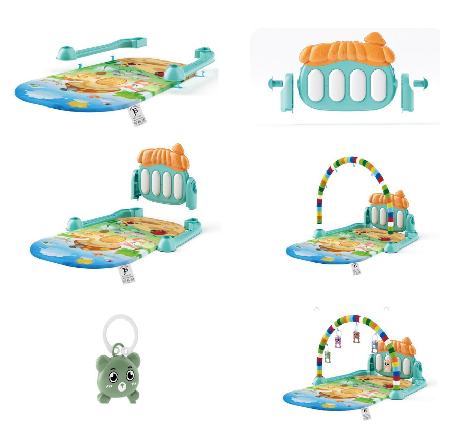 Jack Brown Baby Play Gym Piano Fitness Rack Mat