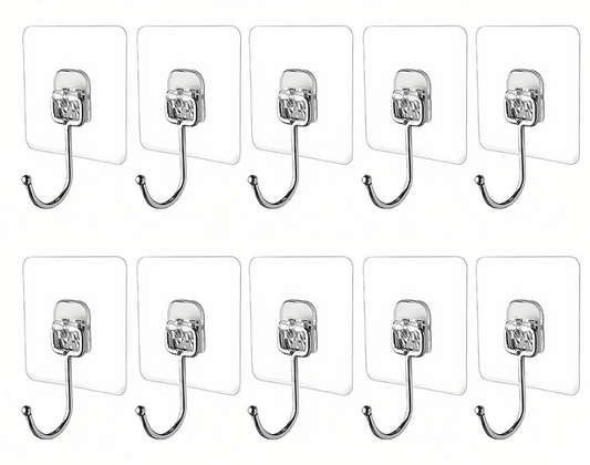 Jack Brown Multi-Use Self Adhesive Hooks Pack of 20
