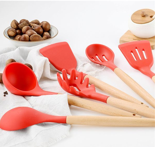 Jack Brown-Kitchen Silicone Utensil Set 11pcs