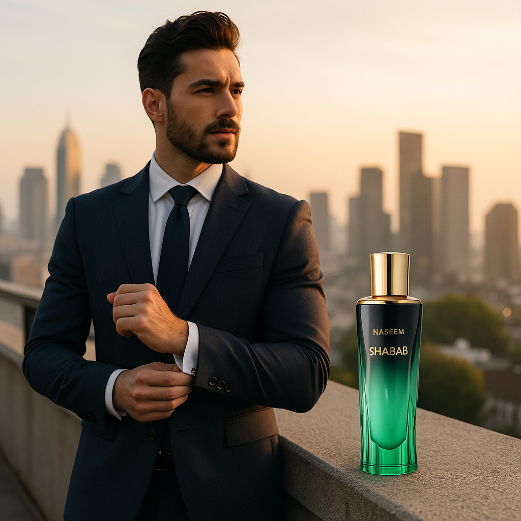 Naseem - Shabab Aqua Perfume 80ml - For Men - Alcohol Free