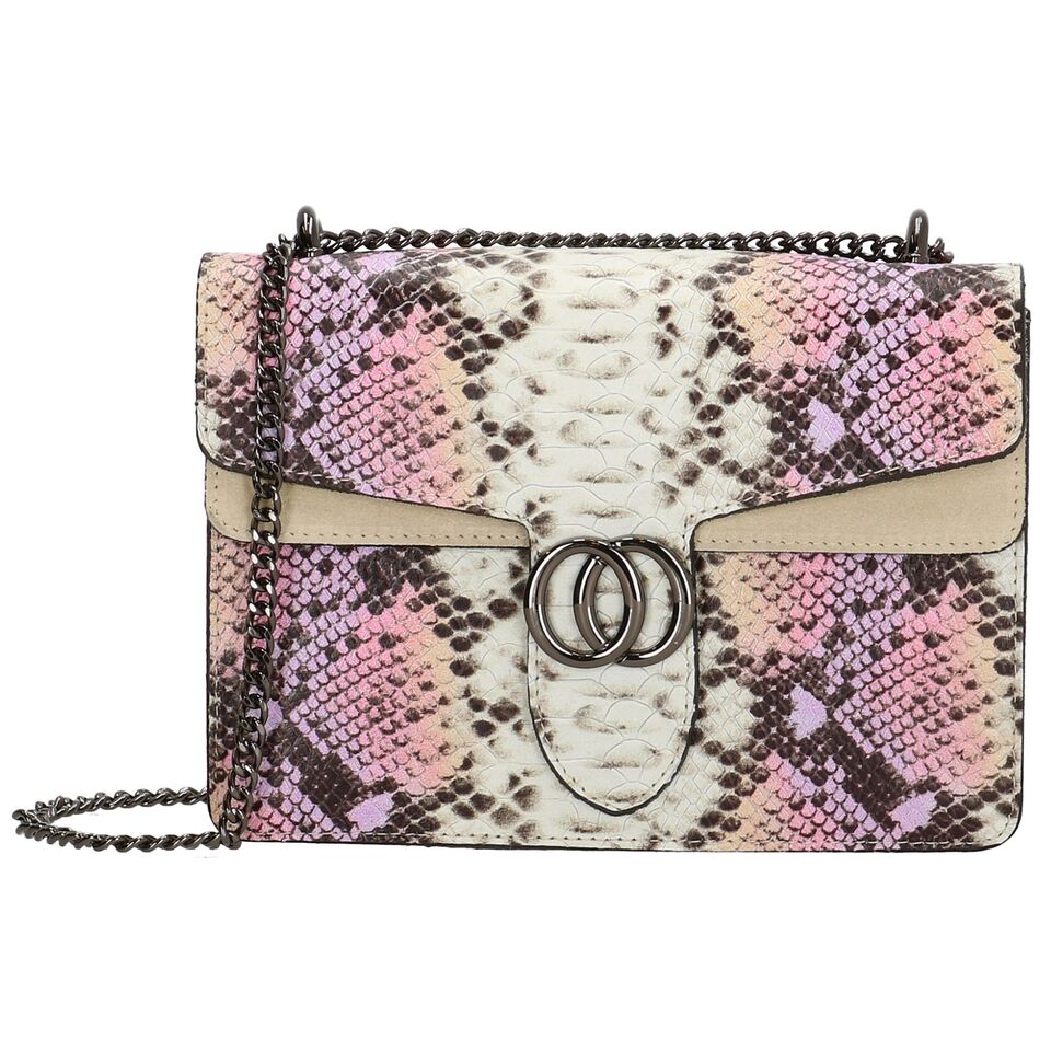 Charm London Elisa Leather Ladies Shoulder Bag - Pink