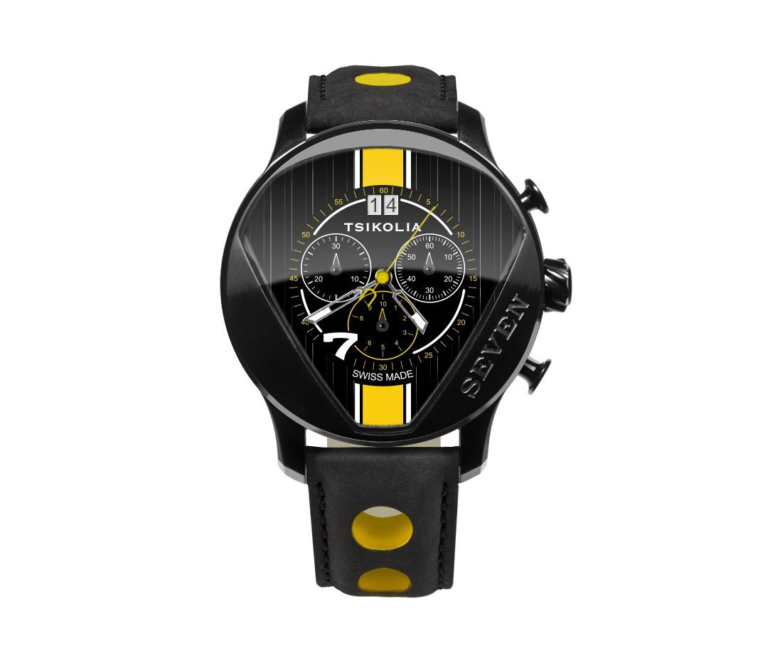 TSIKOLIA SEVEN Limited Edition Swiss Made Men's Leather Watch