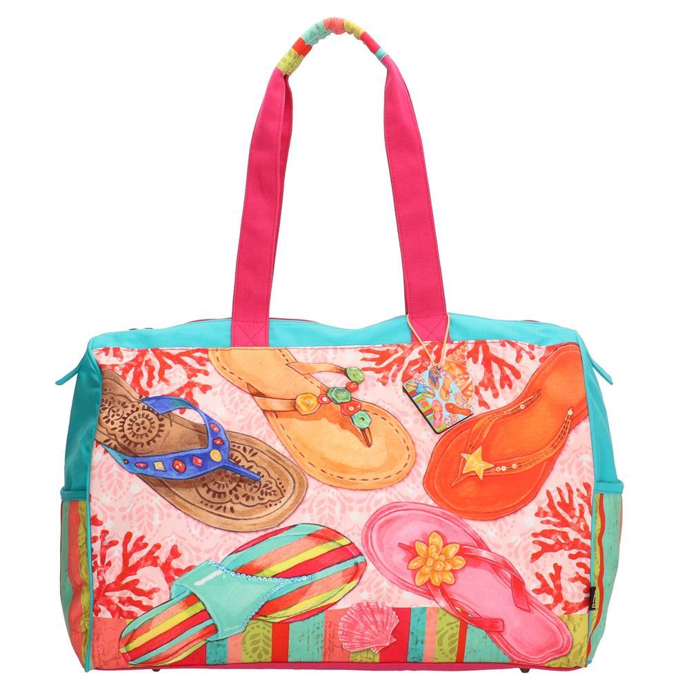 PE-Florence Colourfull Flipflops Ladies Travel Bag - 17029