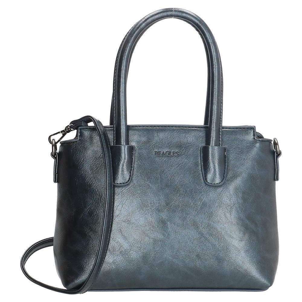 Beagles Torelo Ladies PU Leather Shoulder Bag - Navy