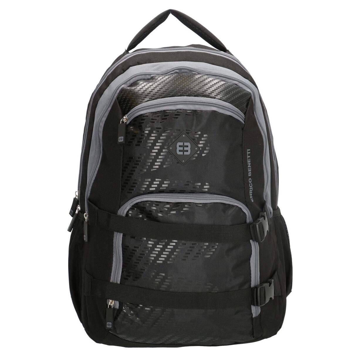 Enrico Benetti Natal Polyester 35 litres Backpack - Black & Grey