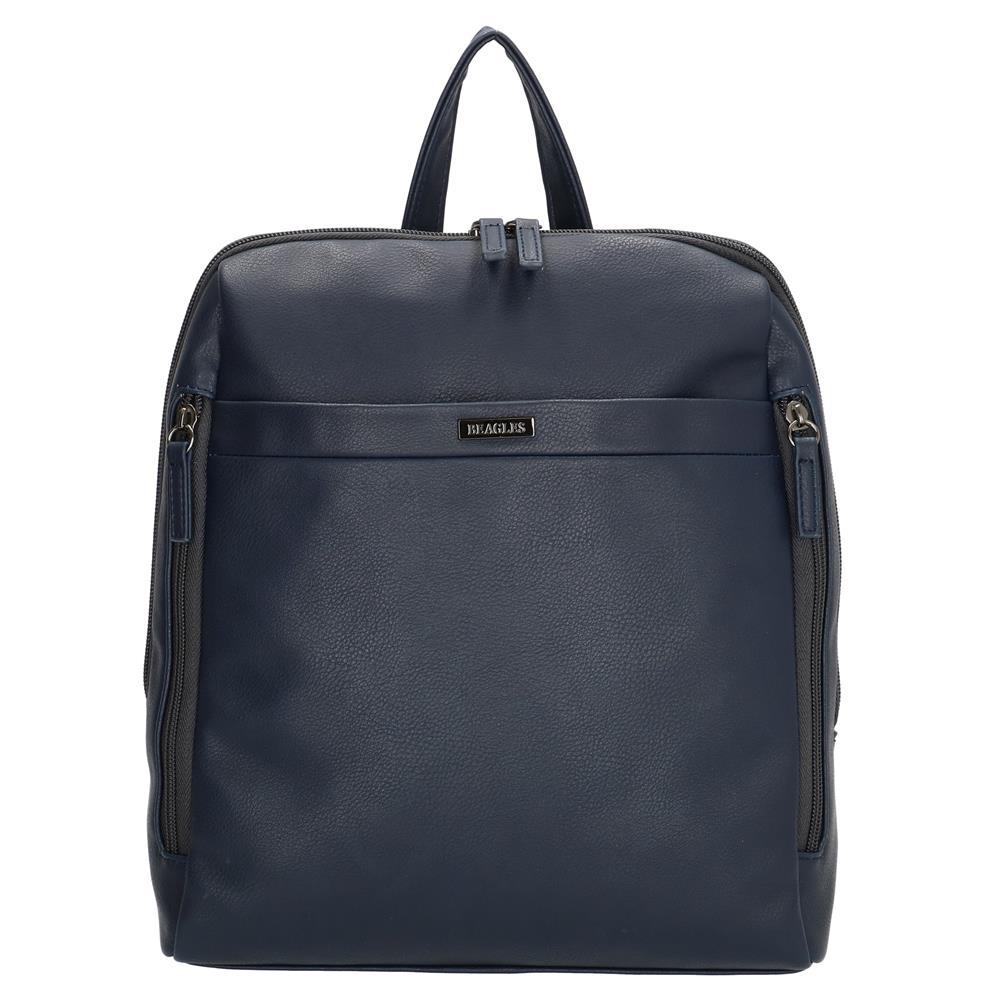 Beagles Arzobispo Ladies PU Leather Backpack - Navy