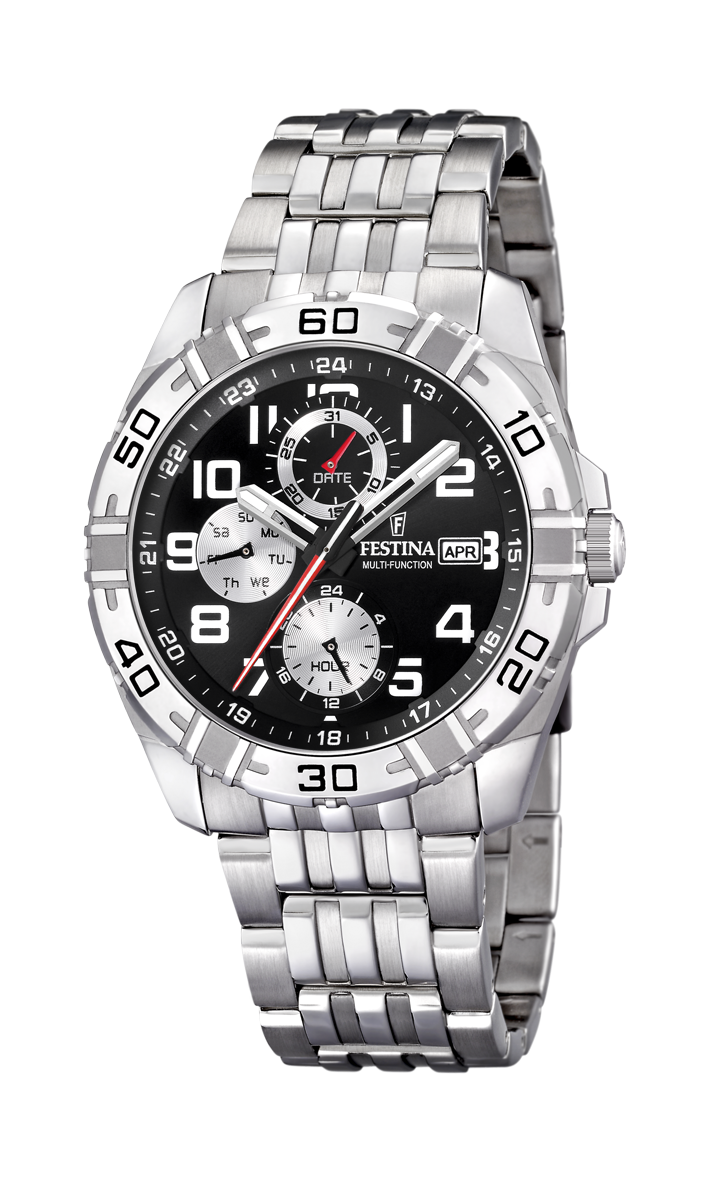 Festina Estuche Multi-function Analogue Men's Wrist Watch - Black F16494-2