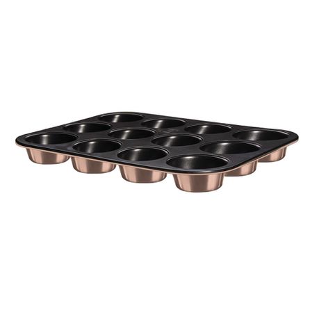 Berlinger Haus 12-Cup Titanium Coating Muffin Pan - Rose Gold Edition
