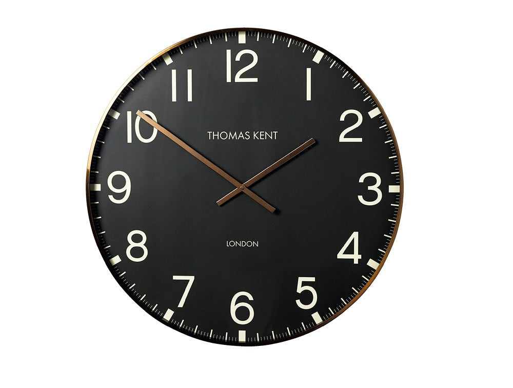 Thomas Kent 74cm Smith Arabic Round Analog Wall Clock - Black