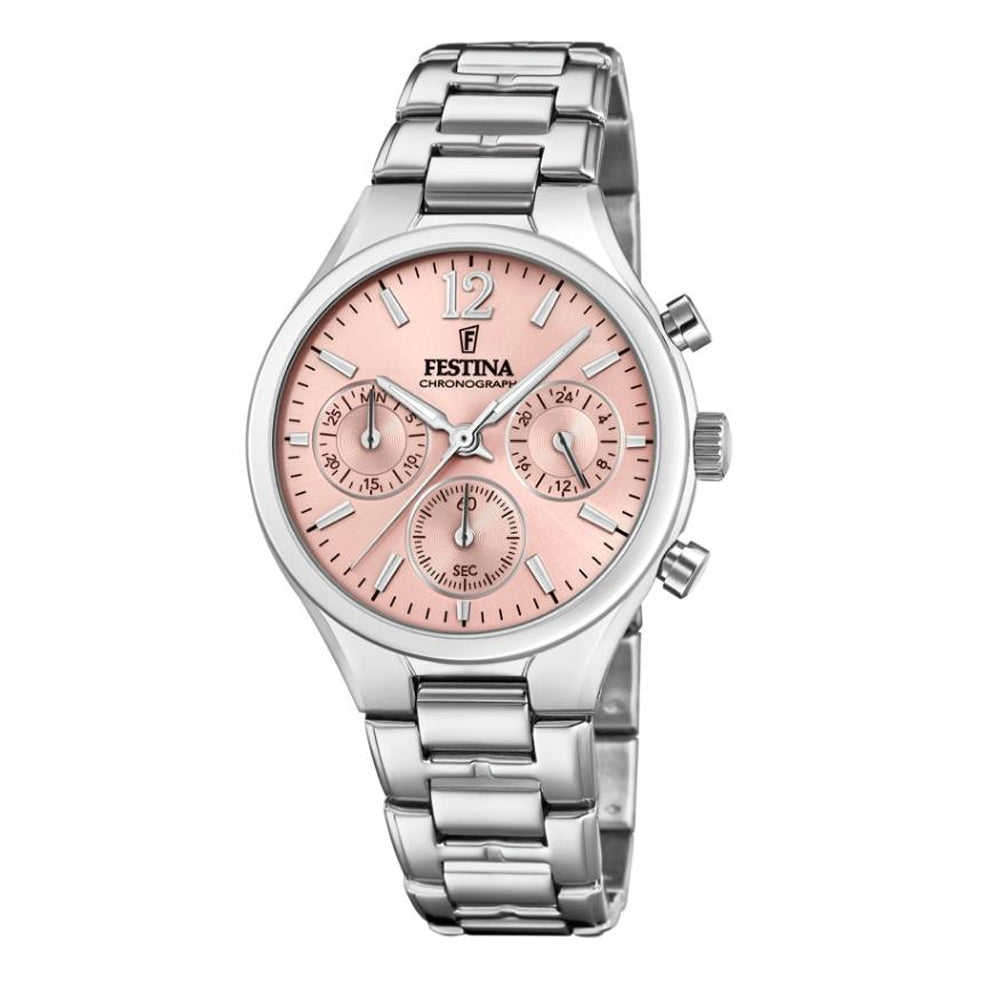 Festina Boyfriend Collection Analogue Ladies Wrist Watch - Silver F20391-2