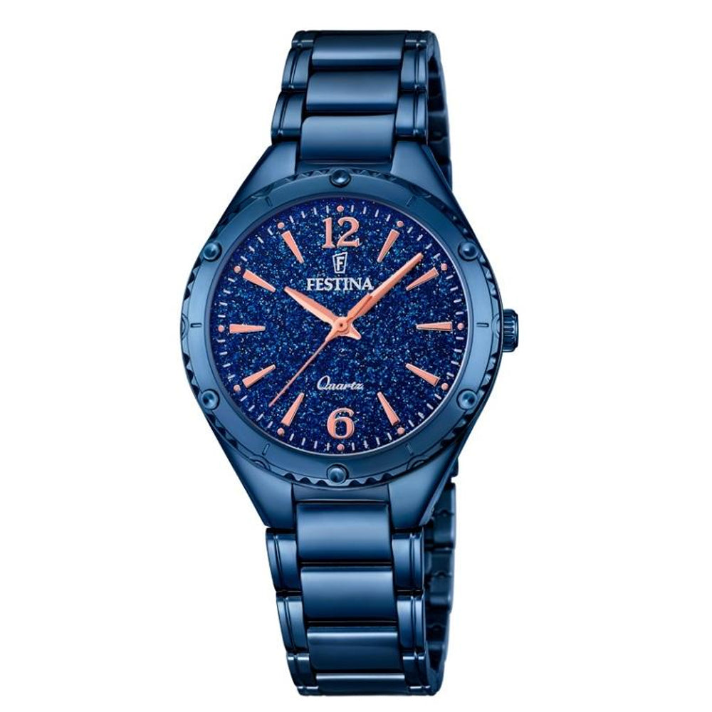 Festina Made Moiselle Analogue Ladies Wrist Watch - Blue F16923-4