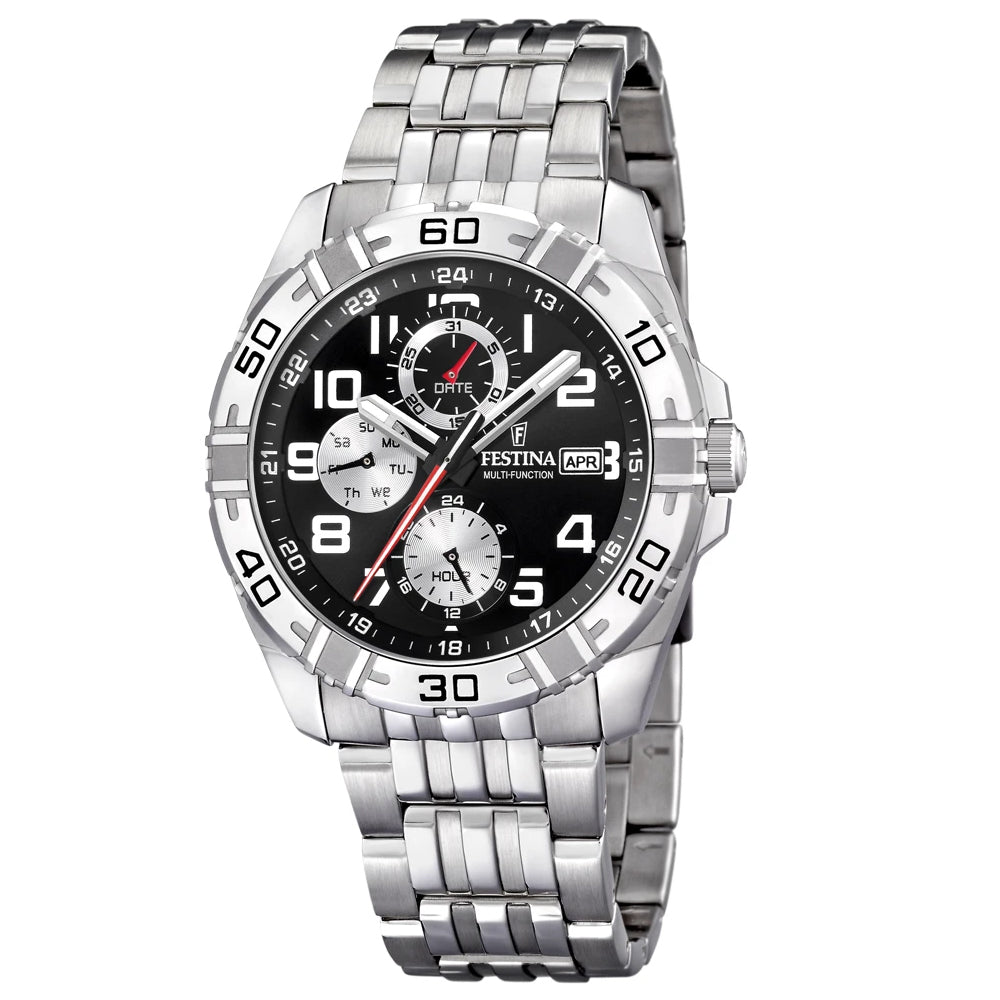 Festina Estuche Multi-function Analogue Men's Wrist Watch - Black F16494-2