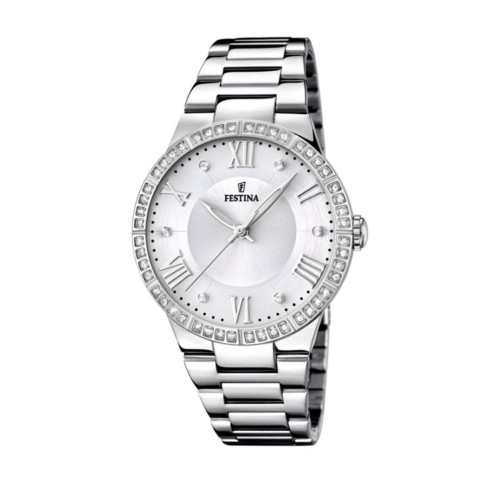 Festina Boyfriend Collection Analogue Ladies Wrist Watch - Silver F16719-1
